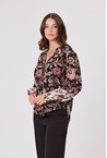 ECLIPSE BLOUSE - blk floral